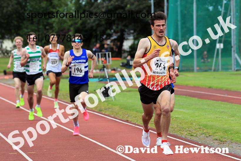 3000 metres, 2023 NEGP 4 Monkton, Wed., July 12th.  Photo: David T. Hewitson/Sports for All Pics